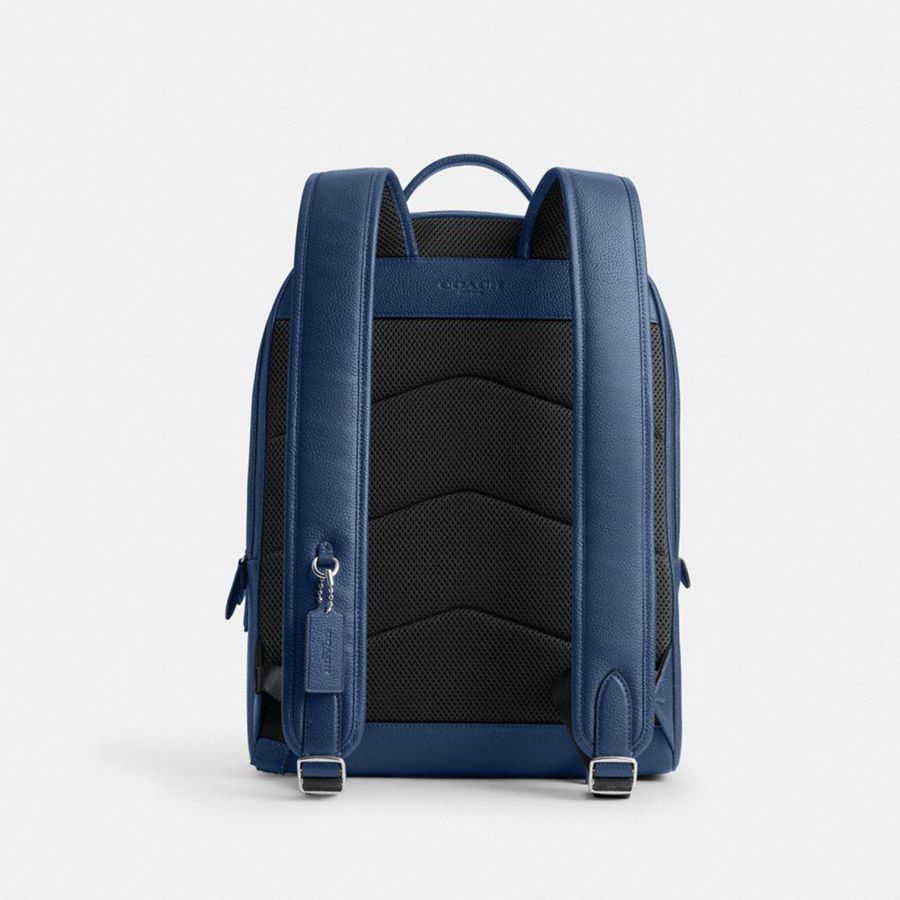 Mochila COACH Charter With Coach Graphic Masculino Azuis | 42695TSID