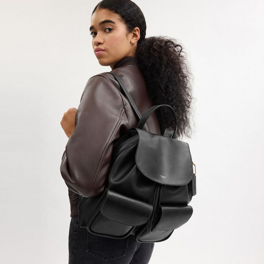 Mochila COACH Crosby 28 Feminino Pretas | 63259EHBK