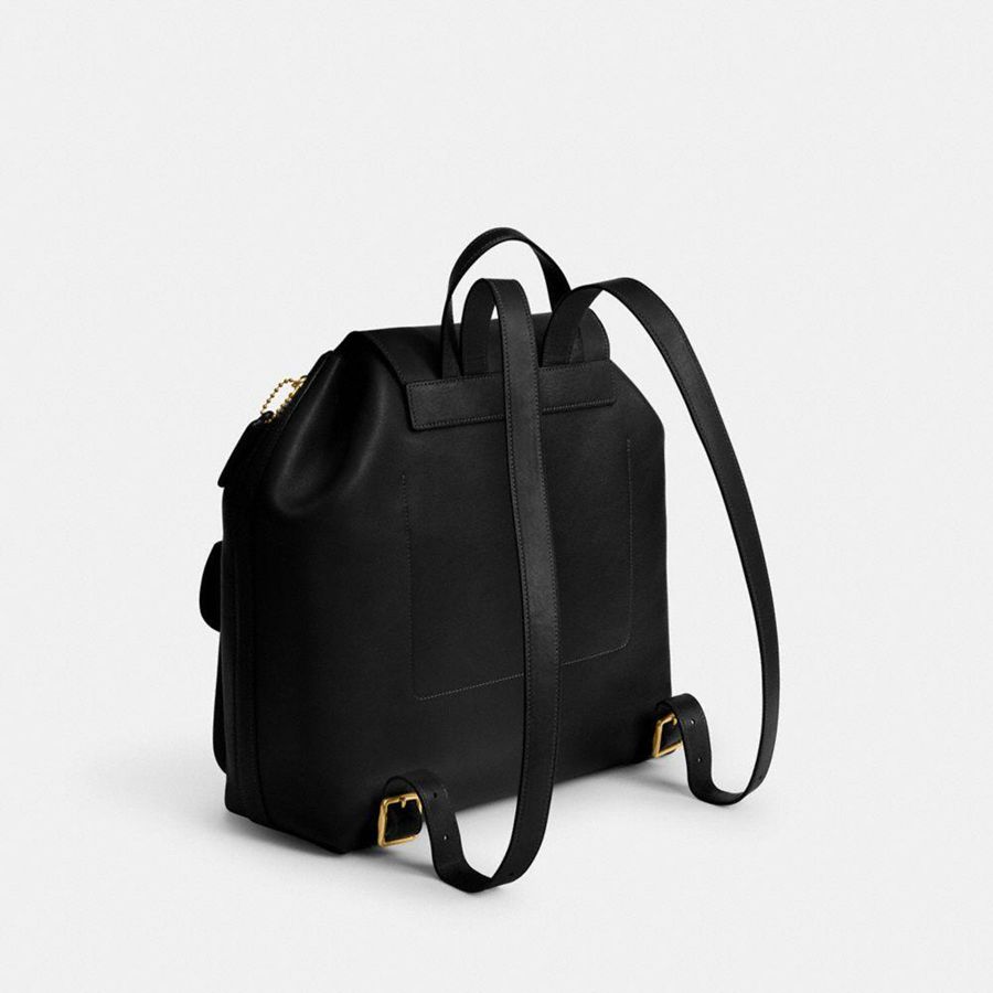 Mochila COACH Crosby Feminino Pretas | 42158DFLY