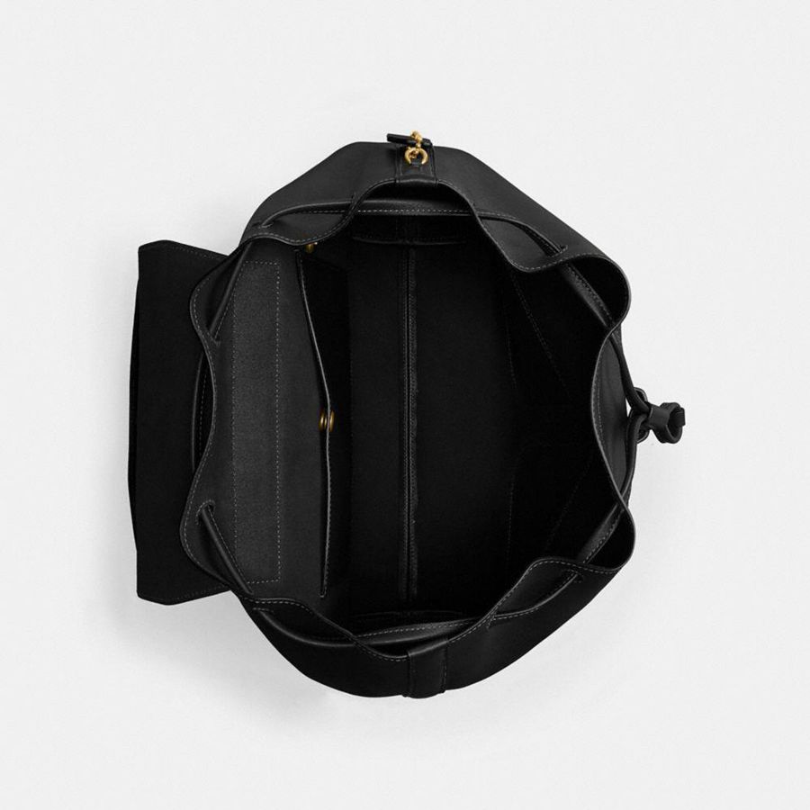 Mochila COACH Crosby Feminino Pretas | 42158DFLY