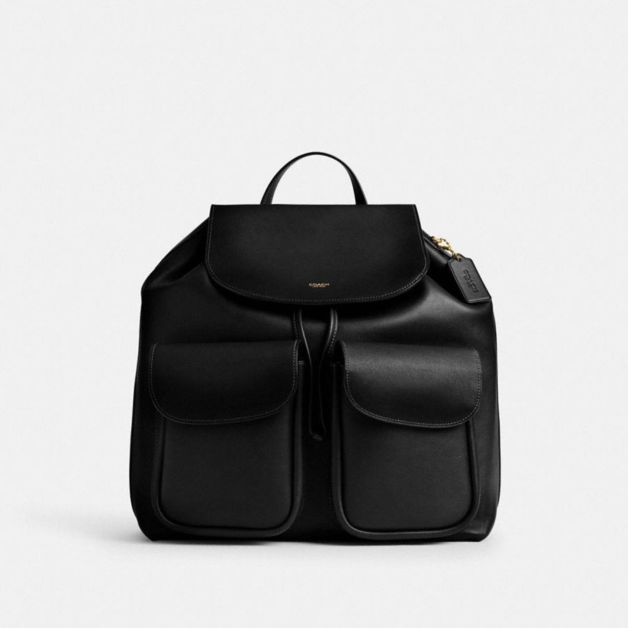 Mochila COACH Crosby Feminino Pretas | 42158DFLY