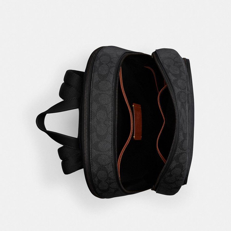 Mochila COACH Gotham In Signature Canvas Masculino Cinzentas | 93084GNBF
