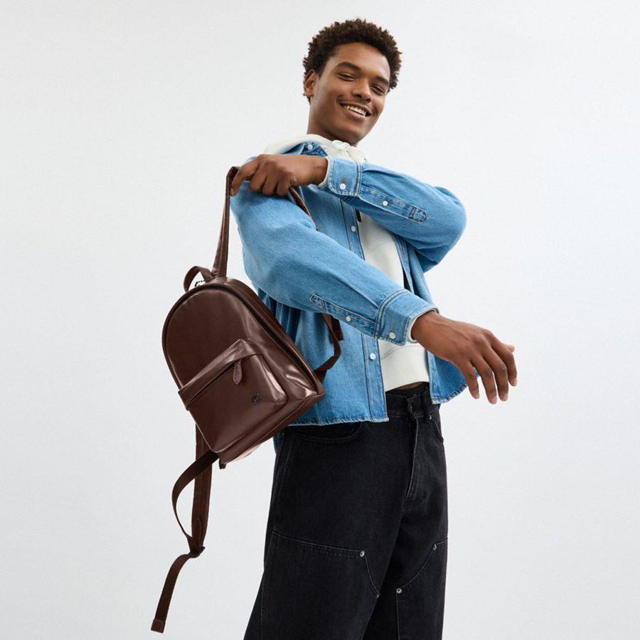 Mochila COACH Hall 22 Feminino Marrom | 79428EYUT