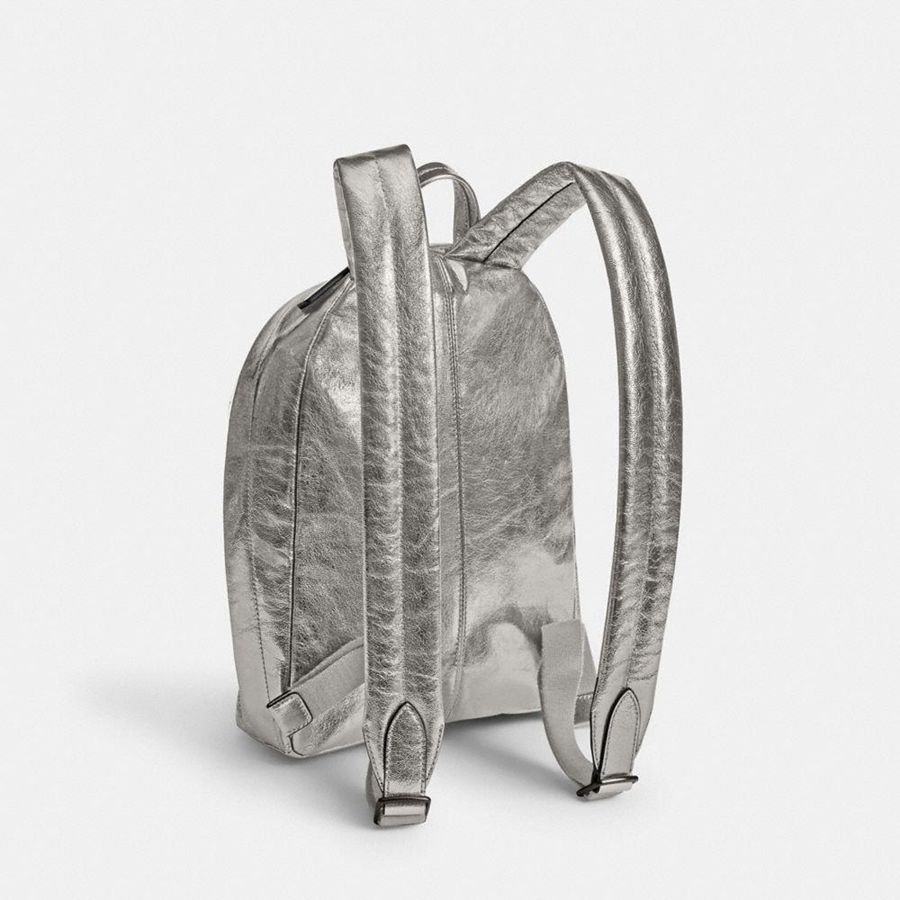 Mochila COACH Hall 22 Feminino Prateadas | 82054NJGC