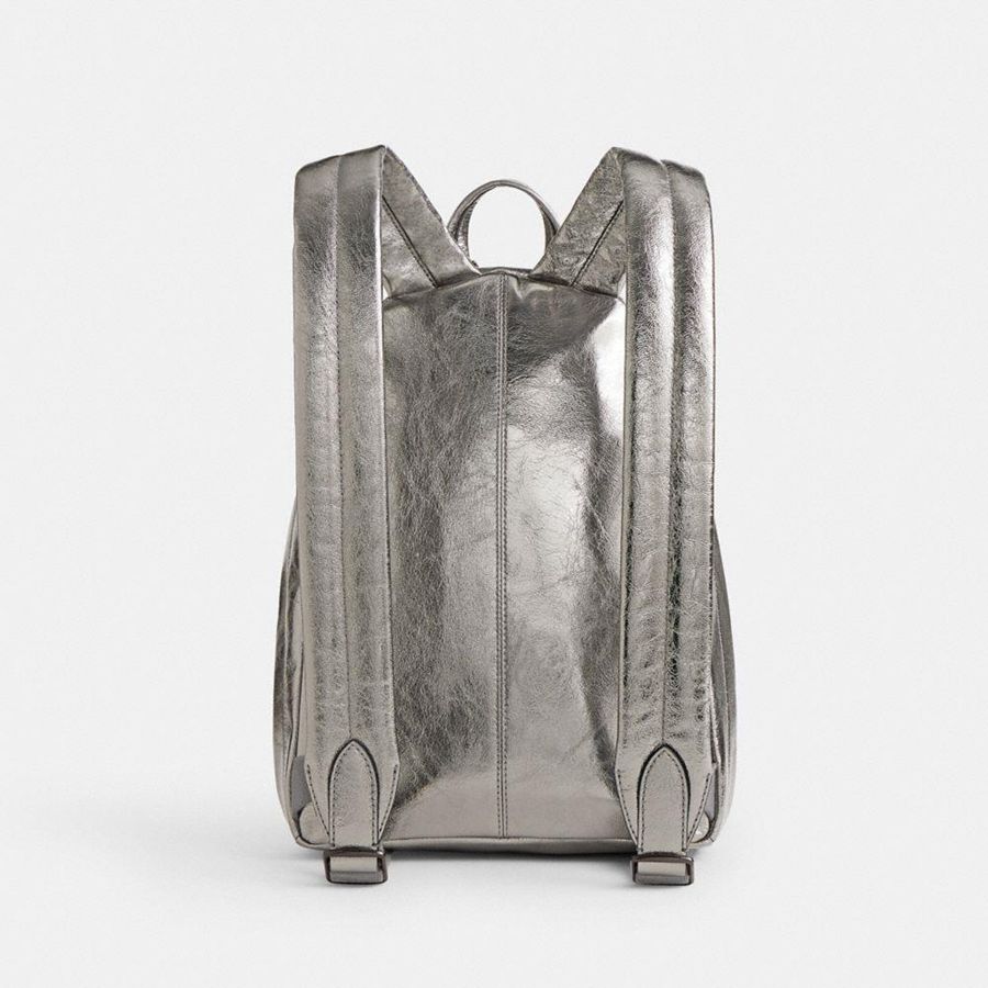 Mochila COACH Hall 22 Feminino Prateadas | 82054NJGC