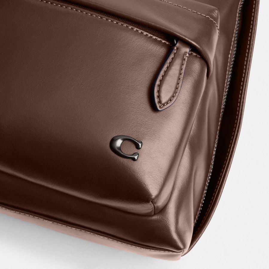 Mochila COACH Hall 22 Masculino Marrom | 85632AXQS