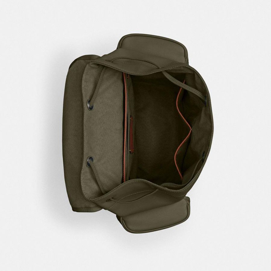 Mochila COACH Hitch Feminino Verdes | 43875UZHO