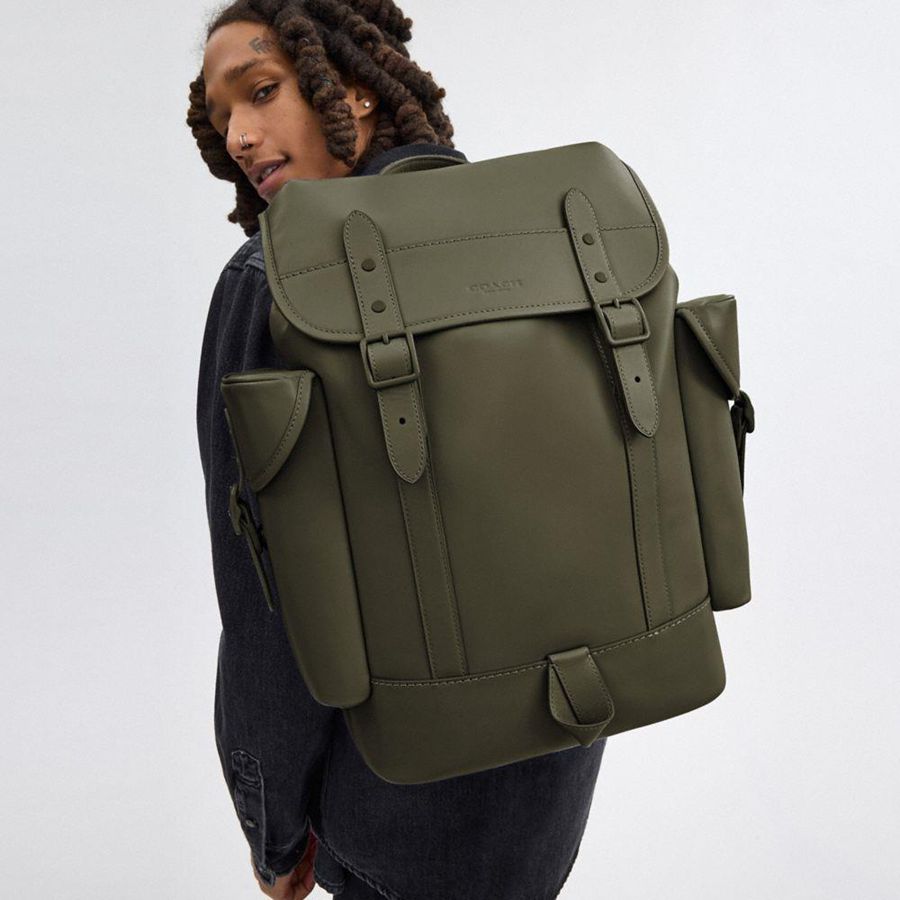 Mochila COACH Hitch Feminino Verdes | 43875UZHO