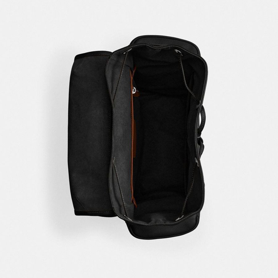 Mochila COACH Hitch Masculino Pretas | 95487UQEX