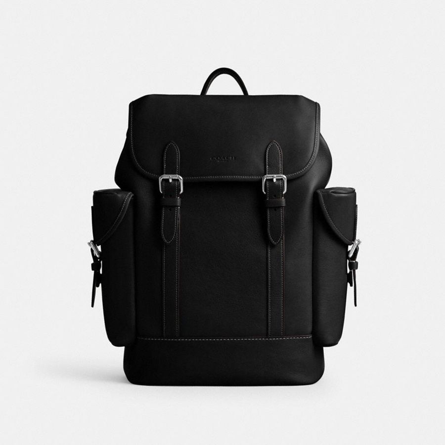 Mochila COACH Hitch Masculino Pretas | 95487UQEX