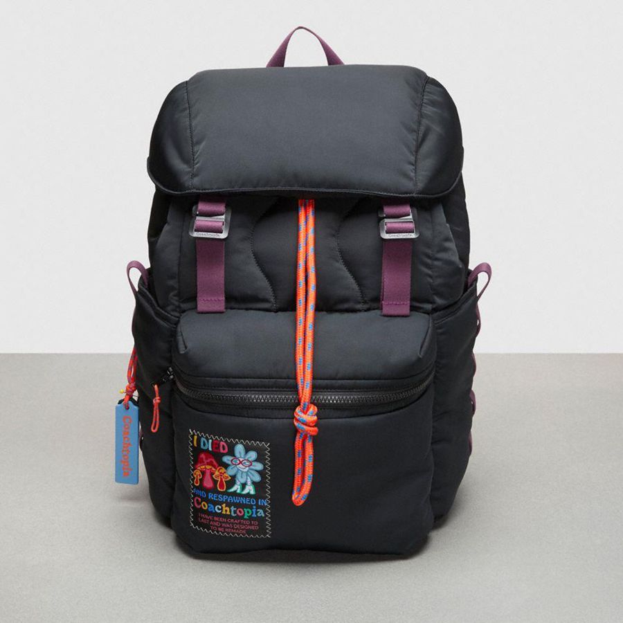 Mochila COACH Topia Loop Masculino Pretas | 71249GPYN