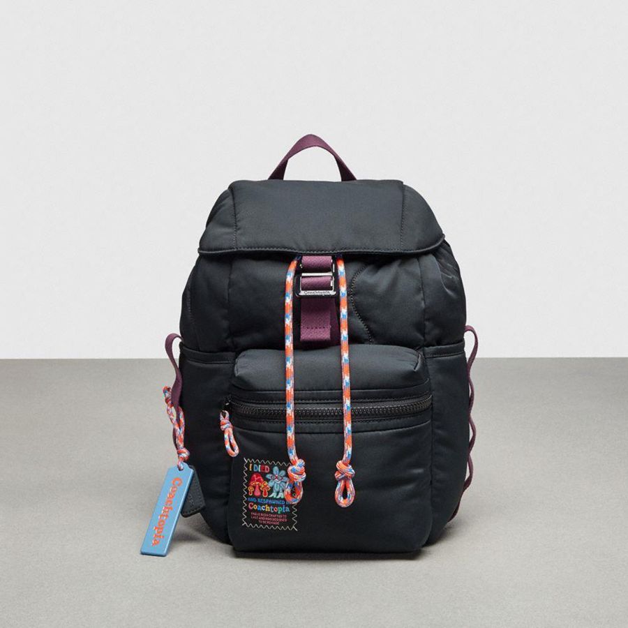 Mochila COACH Topia Loop Mini Masculino Pretas | 36128FTKV