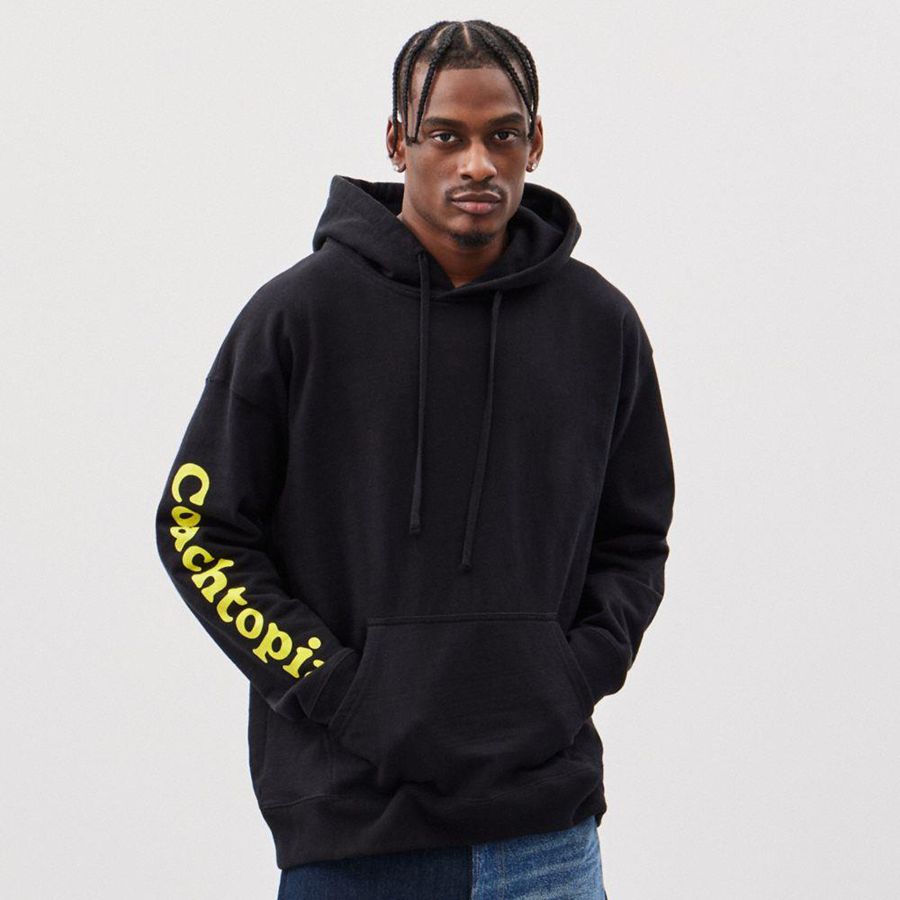 Moletom com Capuz COACH Hoodie With Cloud Print Feminino Pretas | 63548UPOV