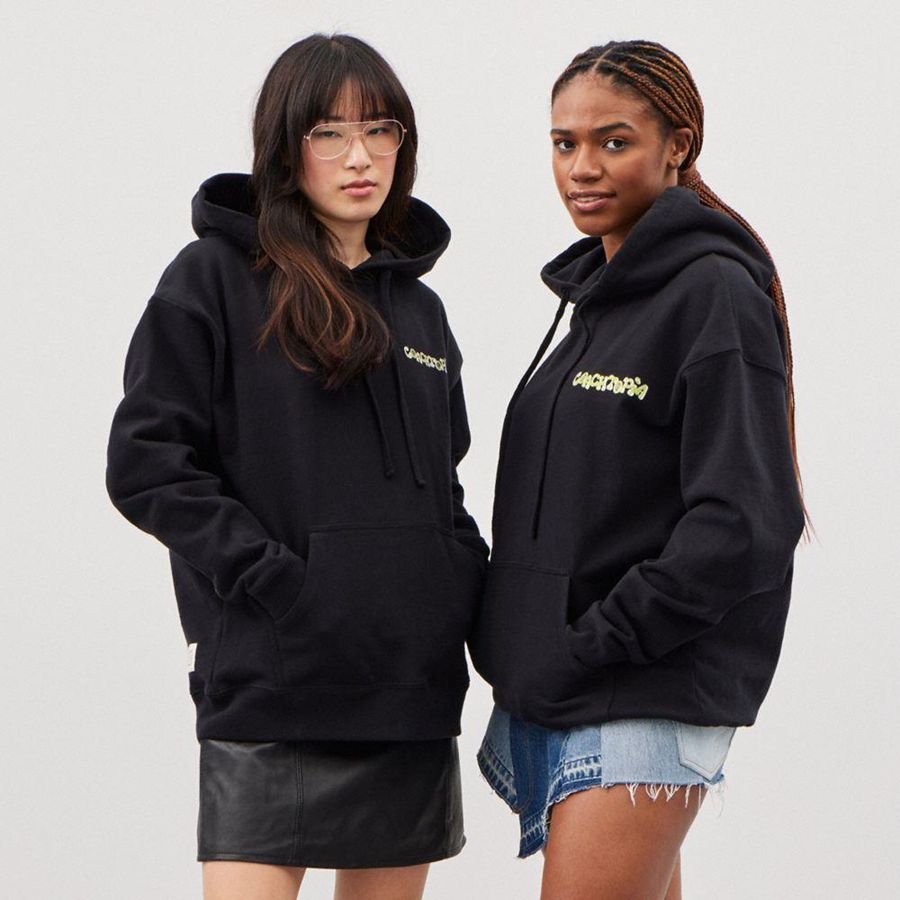 Moletom com Capuz COACH Hoodie With This Is Coachtopia Print Feminino Pretas | 74310OLVM