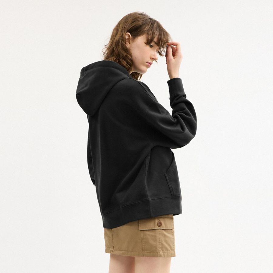 Moletom com Capuz COACH Rexy Masculino Pretas | 31592ENJS