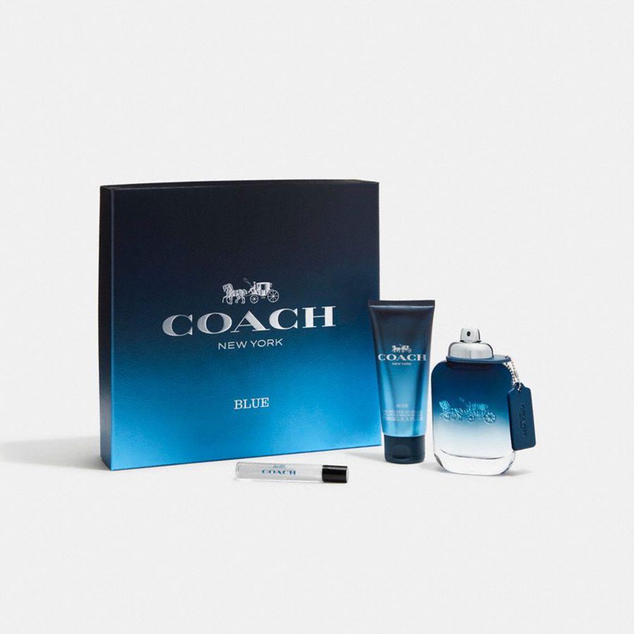 Perfume COACH Eau 3 Piece Gift Set Masculino Azuis | 73601IWXP