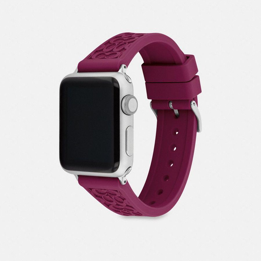 Relógios COACH Apple® Strap, 38 Mm, 40 Mm And 41 Mm Feminino Roxo | 24769YSPR