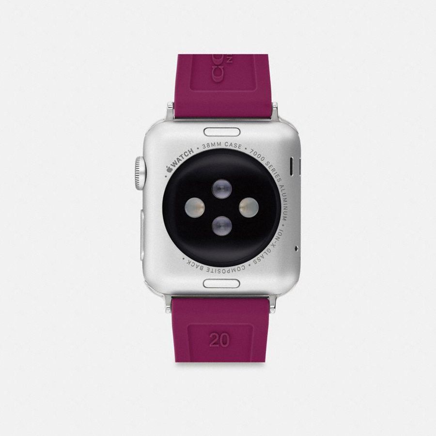 Relógios COACH Apple® Strap, 38 Mm, 40 Mm And 41 Mm Feminino Roxo | 24769YSPR