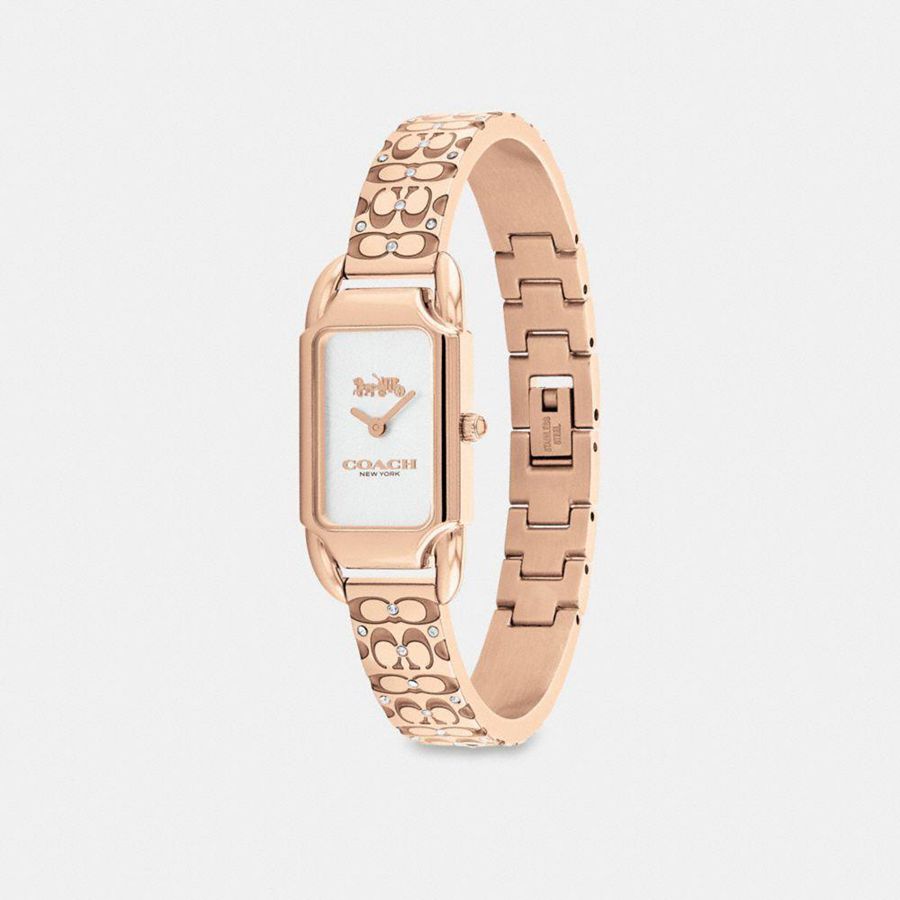 Relógios COACH Cadie, 17.5 Mm X 28.5 Mm Feminino Douradas | 86537XDKR