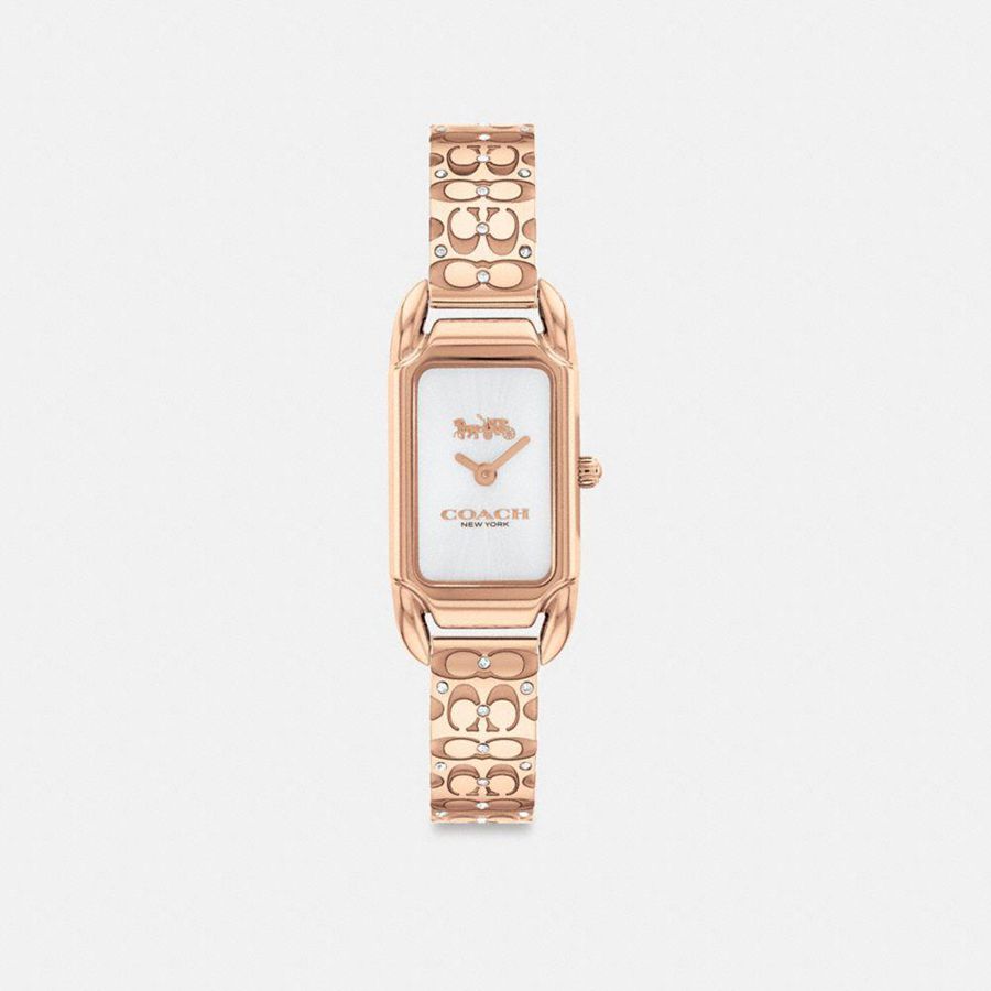 Relógios COACH Cadie, 17.5 Mm X 28.5 Mm Feminino Douradas | 86537XDKR