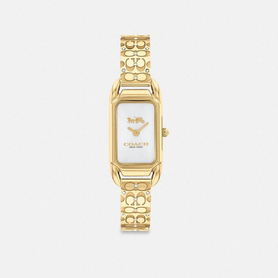 Relógios COACH Cadie, 17.5 Mm X 28.5 Mm Feminino Douradas | 25089AOZM