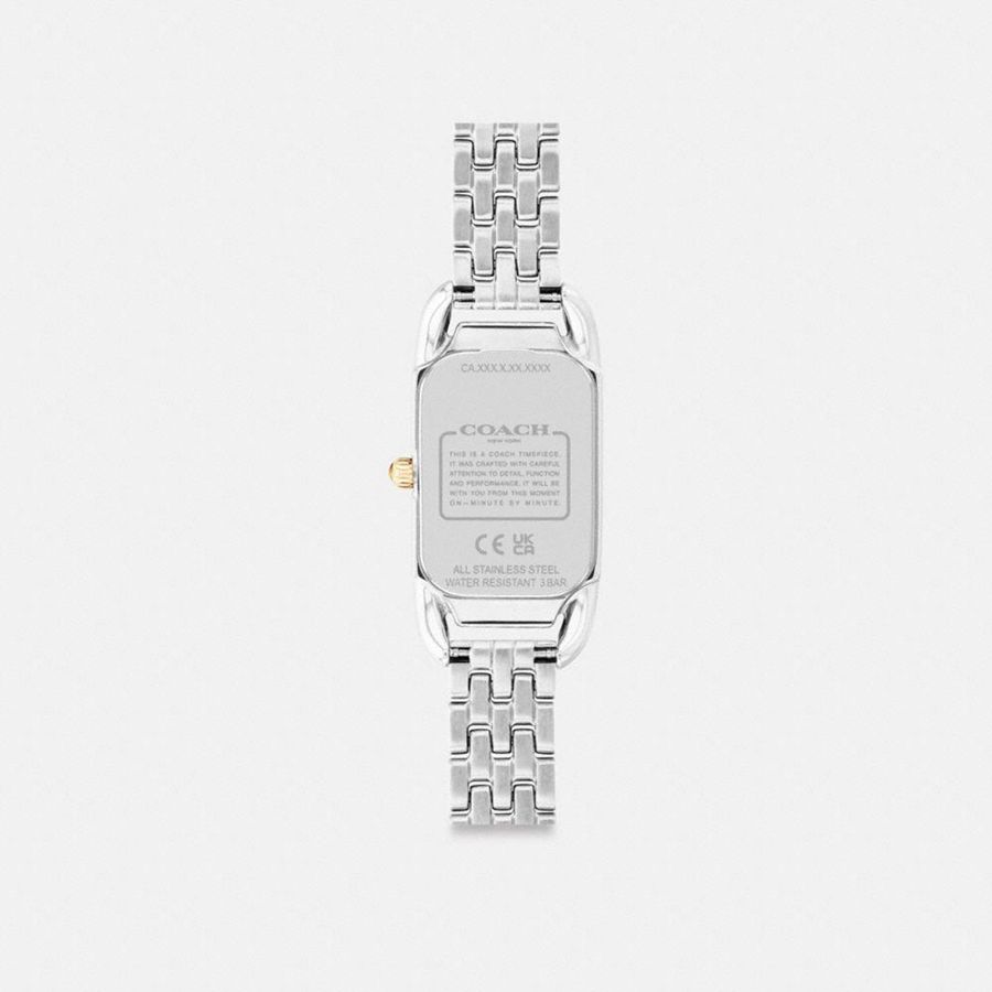Relógios COACH Cadie, 17.5 Mm X 28.5 Mm Feminino Prateadas | 38201IJNG