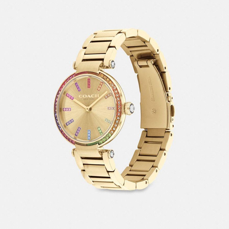 Relógios COACH Cary, 34 Mm Feminino Douradas | 46987XZFT