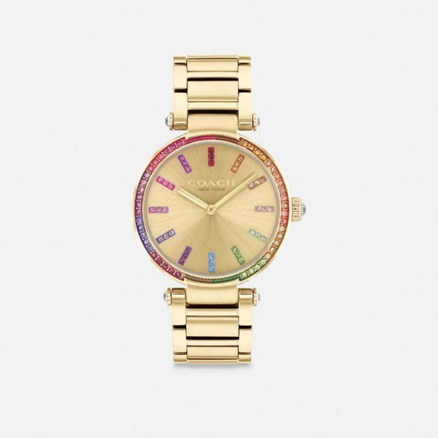Relógios COACH Cary, 34 Mm Feminino Douradas | 46987XZFT