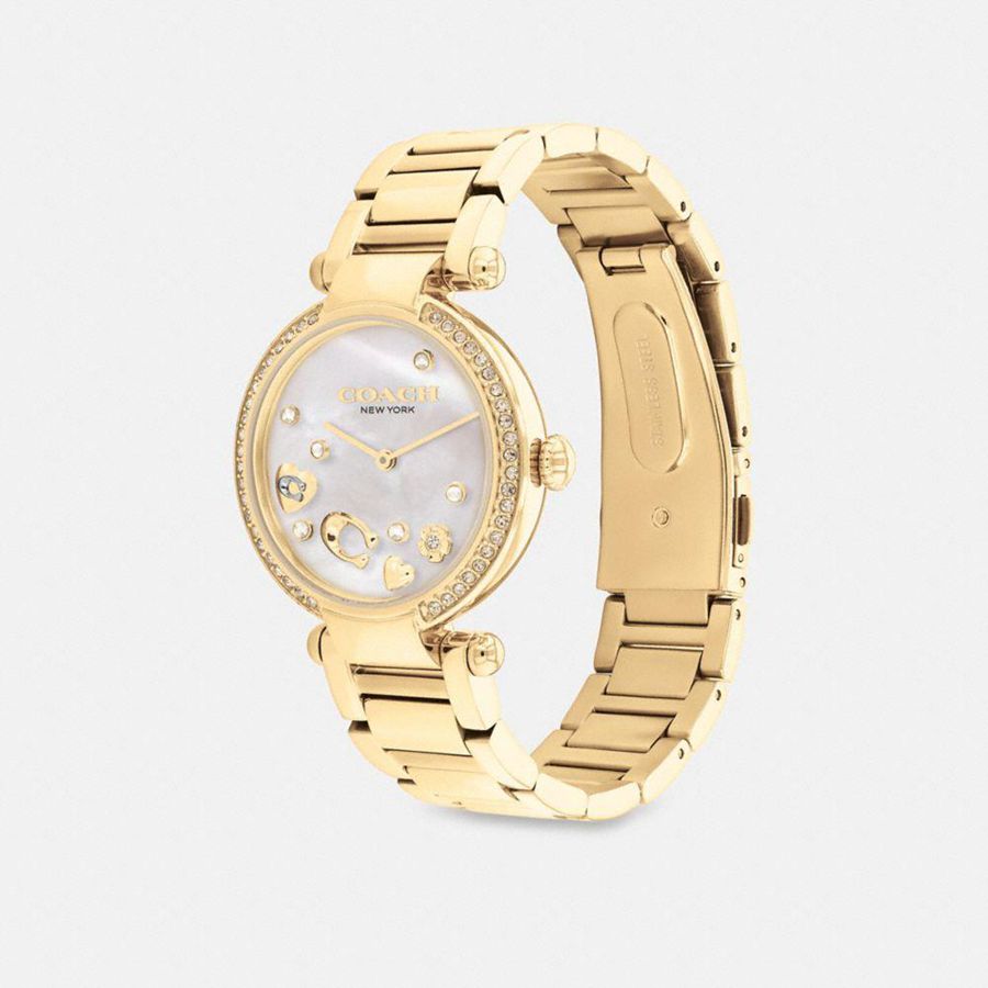 Relógios COACH Cary, 34 Mm Feminino Douradas | 60591TZNO