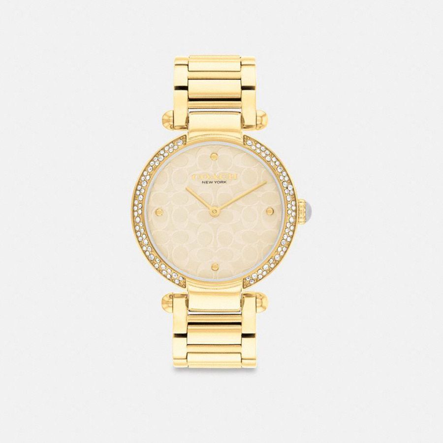 Relógios COACH Cary, 34 Mm Feminino Douradas | 71382RDIW