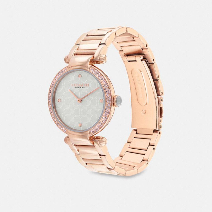 Relógios COACH Cary, 34 Mm Feminino Douradas | 53786NHYW