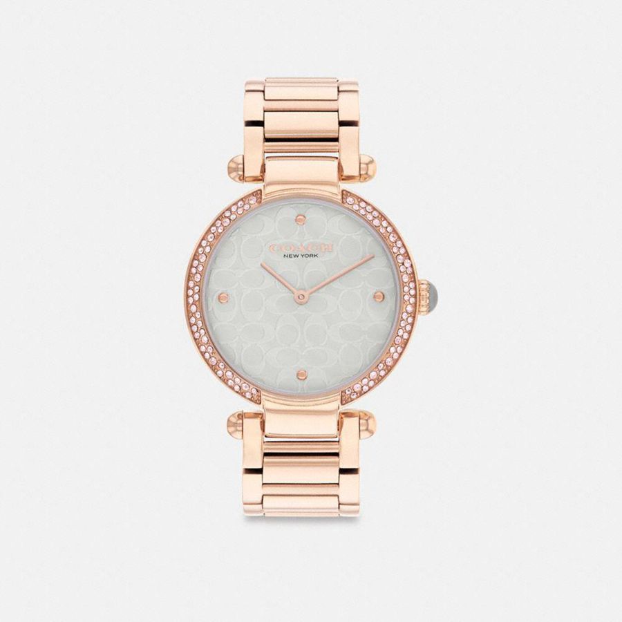 Relógios COACH Cary, 34 Mm Feminino Douradas | 53786NHYW