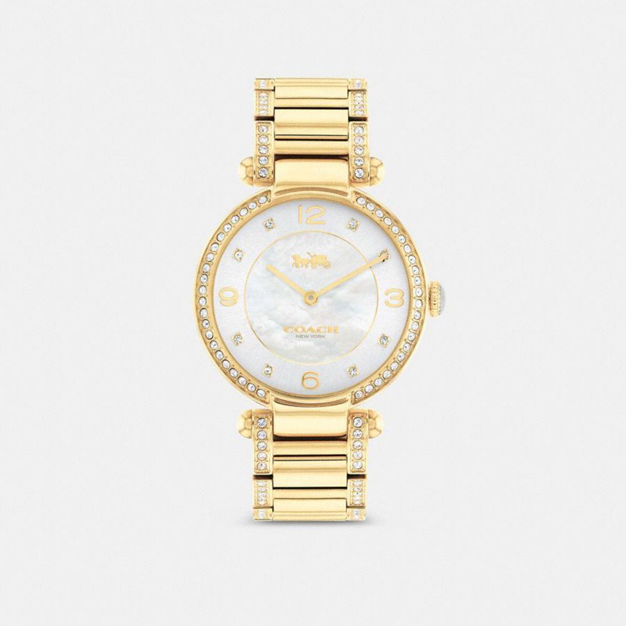 Relógios COACH Cary, 34 Mm Feminino Douradas | 81340EDSP
