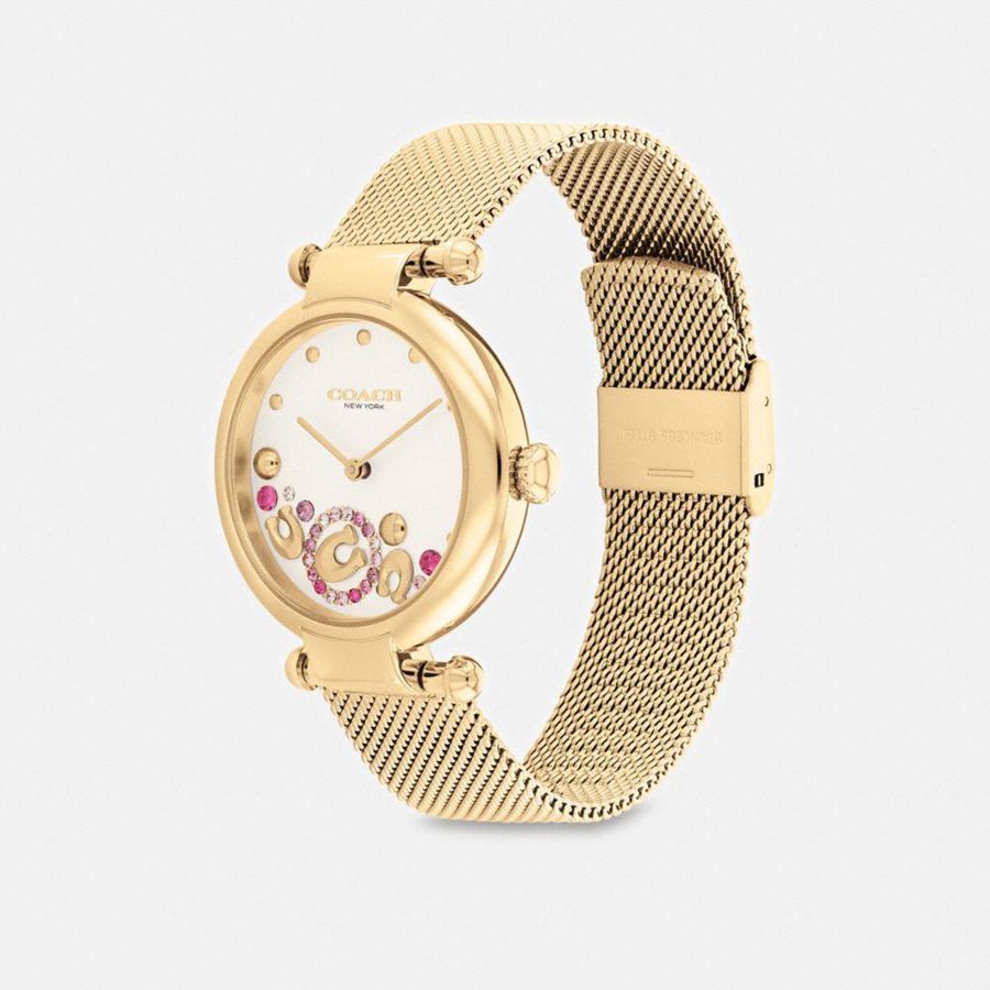 Relógios COACH Cary, 34 Mm Feminino Douradas | 64795WOIN