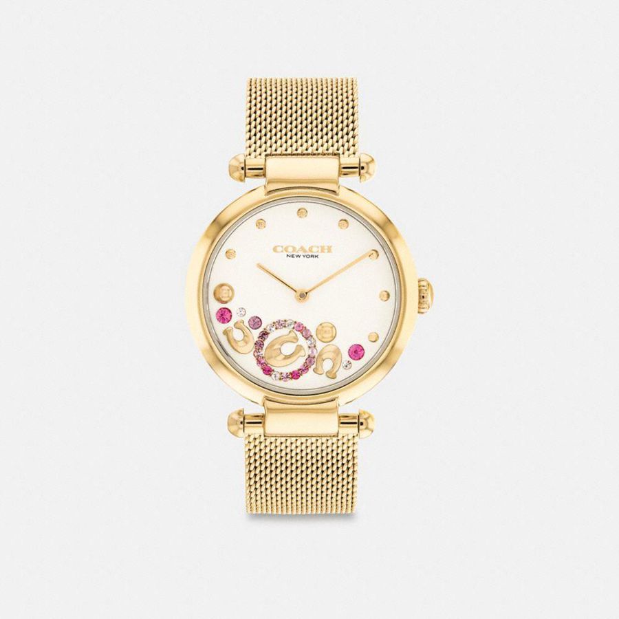 Relógios COACH Cary, 34 Mm Feminino Douradas | 64795WOIN