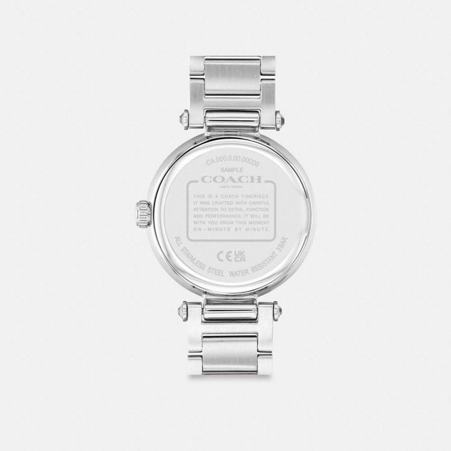 Relógios COACH Cary, 34 Mm Feminino Prateadas | 94675JIMV