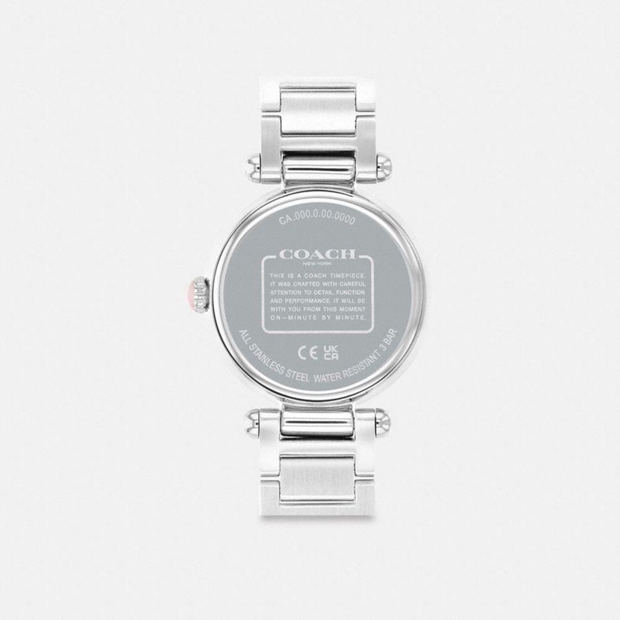 Relógios COACH Cary, 34 Mm Feminino Prateadas | 06143UOGT