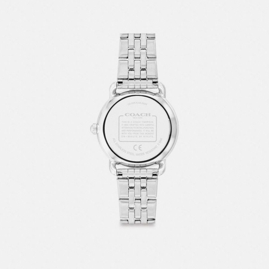 Relógios COACH Elliot, 28 Mm Feminino Prateadas | 29460GQXN