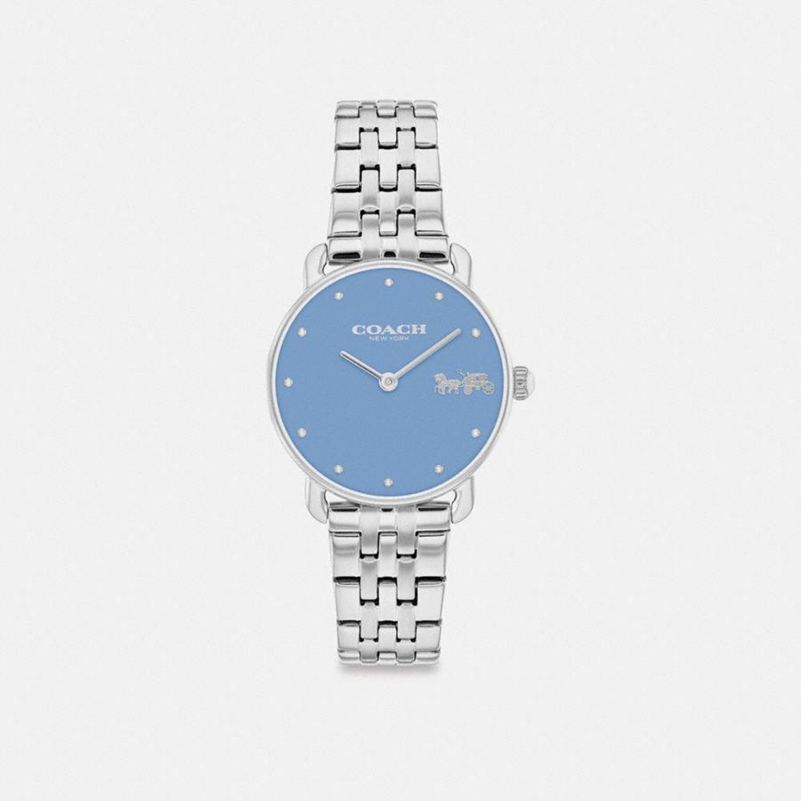 Relógios COACH Elliot, 28 Mm Feminino Prateadas | 29460GQXN