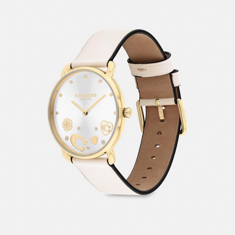 Relógios COACH Elliot, 36 Mm Feminino Branco | 74102PRHY