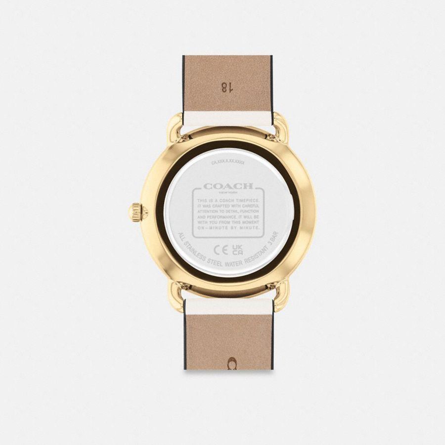 Relógios COACH Elliot, 36 Mm Feminino Branco | 74102PRHY