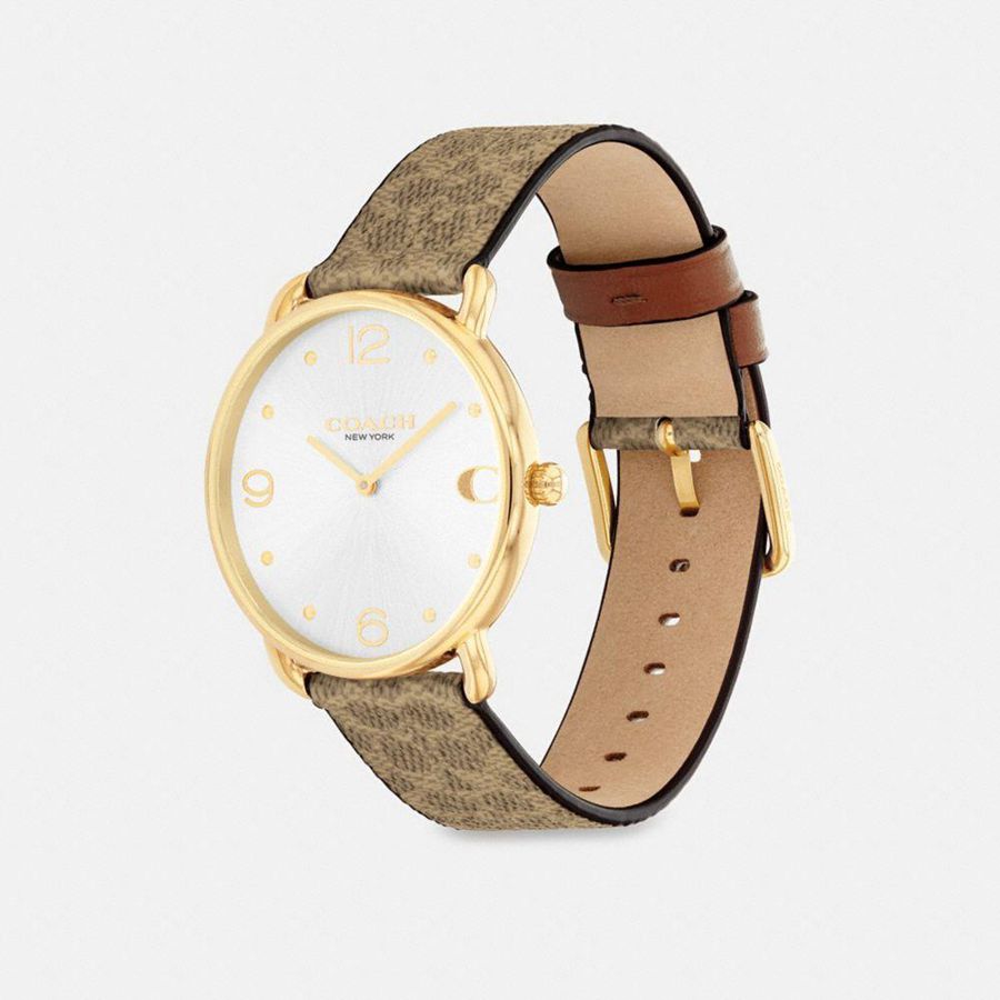 Relógios COACH Elliot, 36 Mm Feminino Marrom | 19476MIEJ