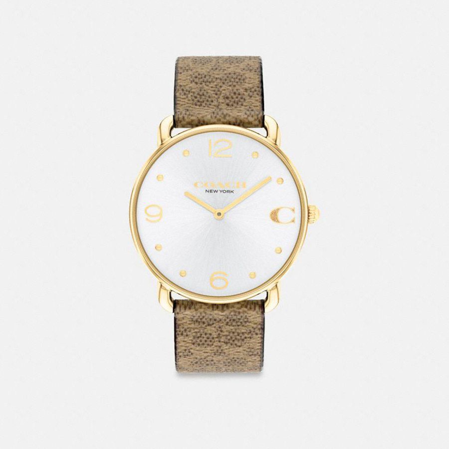 Relógios COACH Elliot, 36 Mm Feminino Marrom | 19476MIEJ