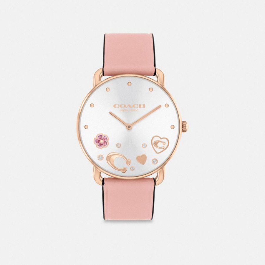 Relógios COACH Elliot, 36 Mm Feminino Rosa | 34780VJNI