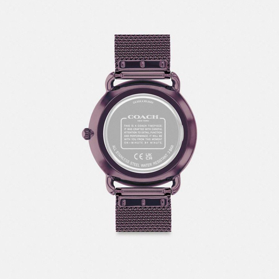 Relógios COACH Elliot, 36 Mm Feminino Roxo | 42905TPOJ