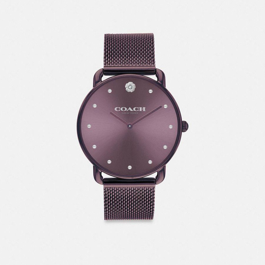 Relógios COACH Elliot, 36 Mm Feminino Roxo | 42905TPOJ