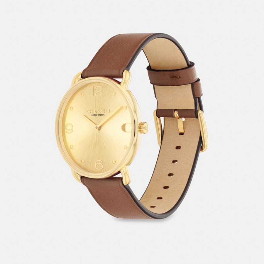 Relógios COACH Elliot, 36 Mm Masculino Marrom | 85791QWOA