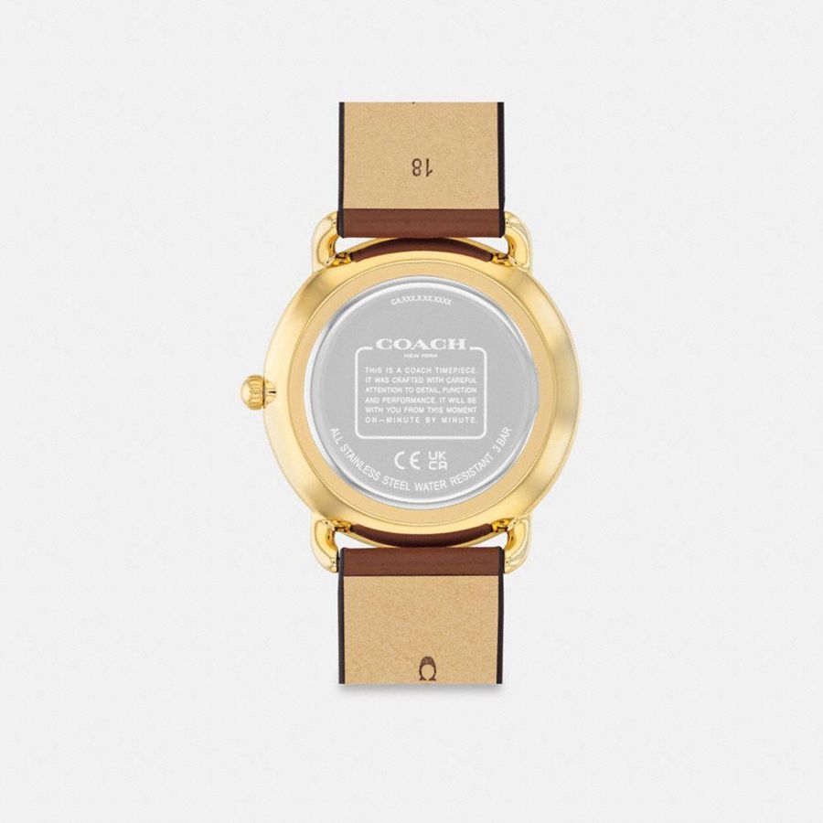 Relógios COACH Elliot, 36 Mm Masculino Marrom | 85791QWOA