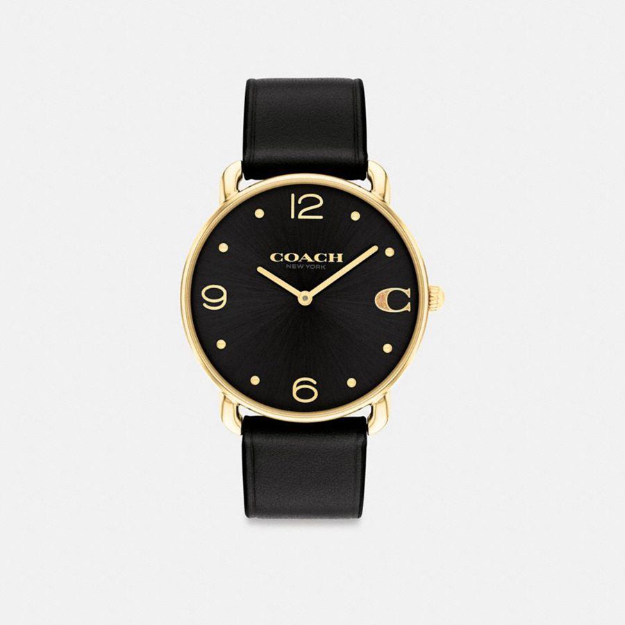 Relógios COACH Elliot, 36 Mm Masculino Pretas | 20948ZARD