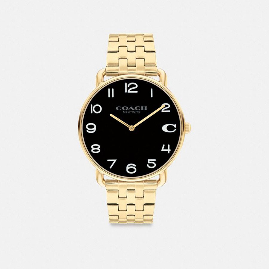 Relógios COACH Elliot, 41 Mm Masculino Douradas | 20346XPED